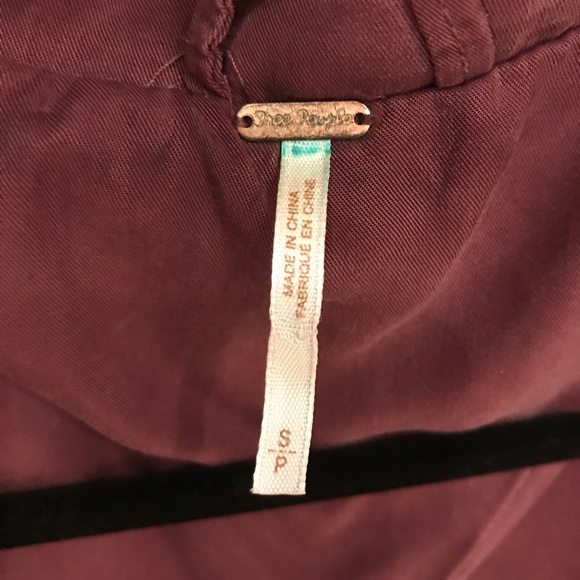 Free People Snap Down Cargo Jacket Removable Hood - Picture 6 of 7